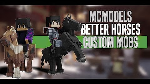 Minecraft Better Horse Mounts 2.0  - Voxelspawns Custom Mob Pack
