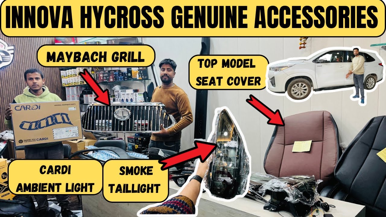 Toyota Innova Hycross Genuine Accessories Available at Best Price | Hycross Modification with Price