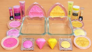 Pink vs Gold - Mixing Makeup Eyeshadow Into Slime ASMR by Lena Slime 51,665 views 2 weeks ago 13 minutes, 33 seconds