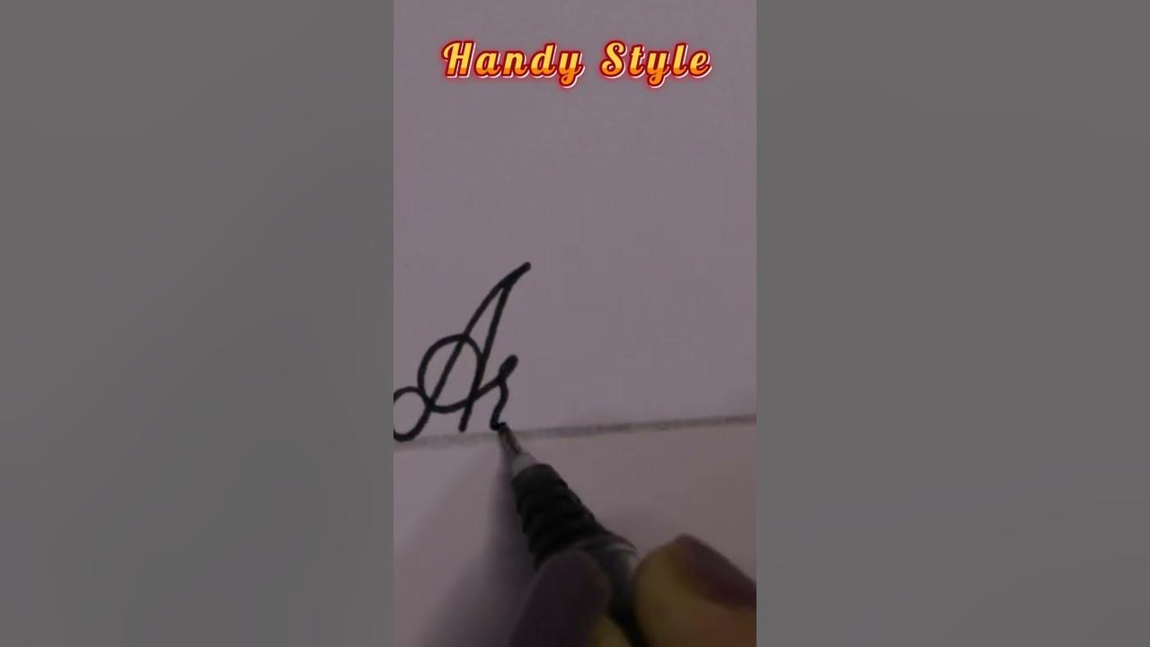 #Shorts How to write 'Ariana' in Cursive writing / English Handwriting