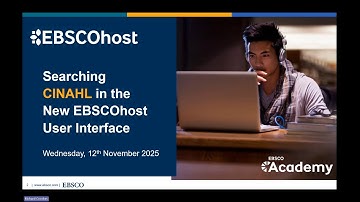 Searching CINAHL in the New EBSCOhost User interface