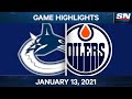 NHL Game Highlights | Canucks vs. Oilers – Jan. 13, 2020