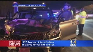 Police: State Trooper Injured After Drunk Driver Hits Cruiser