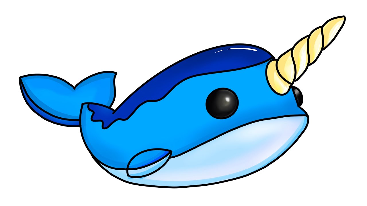 Something I drew on roblox speed draw. A narwhale and tartaglia lolol -  Imgflip