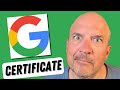 Google digital marketing  ecommerce professional certification honest review