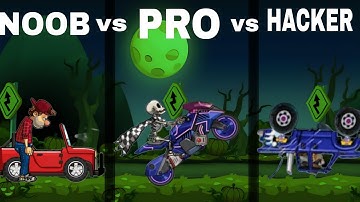 NOOB vs PRO vs HACKER - Hill Climb Racing 2