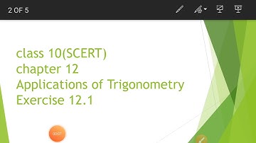 Applications of Trigonometry Exercise 12.1 ( class 10 Telangana Board)