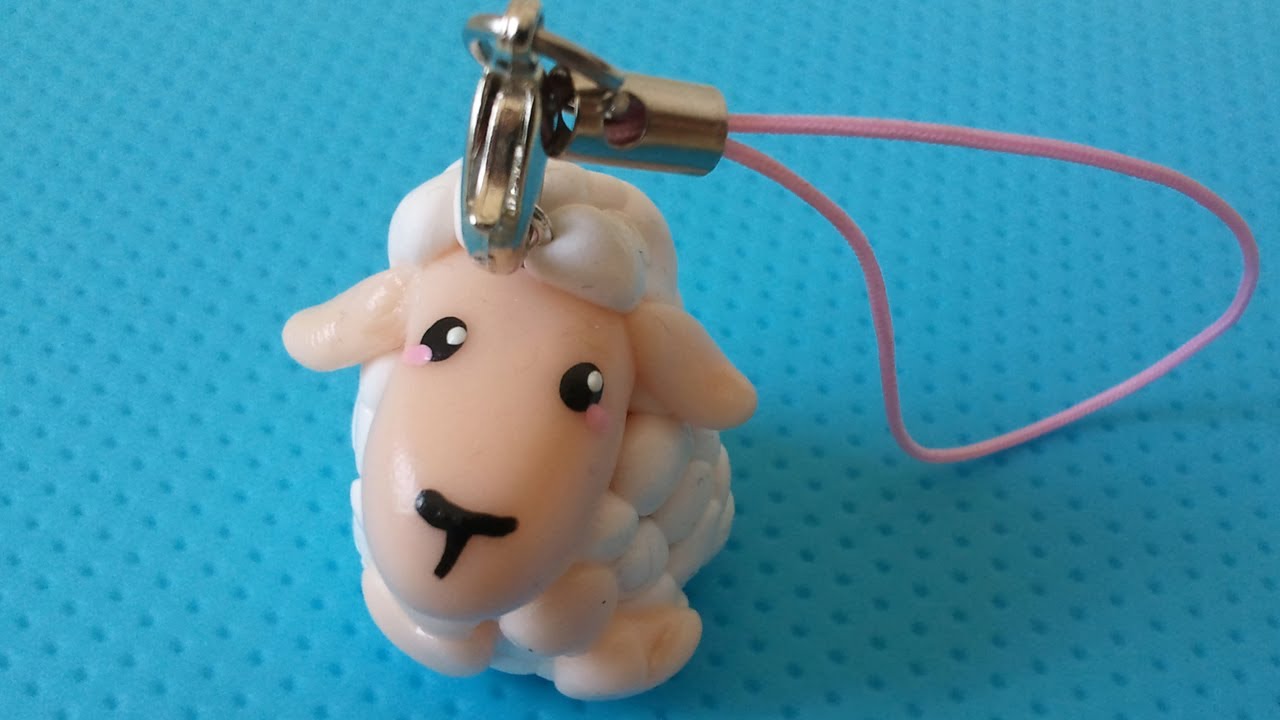 Cute fimo sheep tutorial  Polymer clay projects, Polymer clay animals,  Polymer clay creations