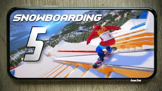 TOP 5 BEST SNOWBOARDING GAMES FOR ANDROID 2020 | HIGH GRAPHICS | SNOWBOARDING GAMES ANDROID & ISO screenshot 2