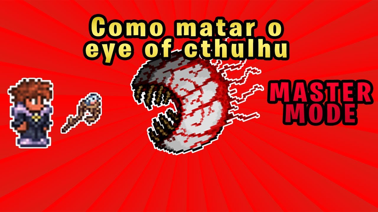 Terraria Como matar o Boss do olho (eye of cthulhu) Master Mode 1.4  Summoner Bem Fácil ! 