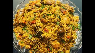 Chicken Machboos/Majboos/Arabic Biriyani,made with home made Arabic Spice Mix -English Subtitle