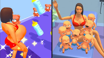 Forward vs Reverse Gaming in Pregnant Runner | All Levels Gameplay