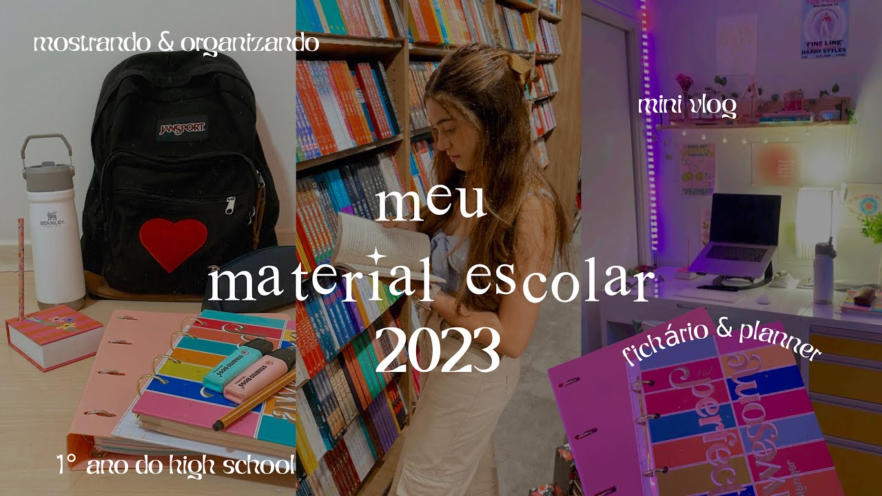 meu material escolar 2023 | comprando + mostrando📚🤍
