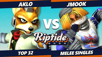 Riptide 2025 - Aklo (Fox) Vs. Jmook (Sheik) Smash Melee - SSBM