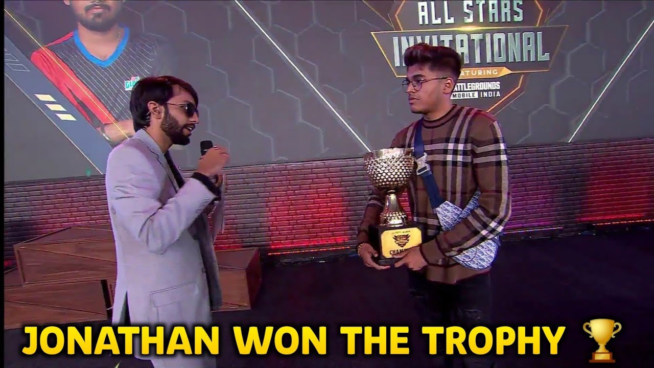 Jonathan Won The Trophy 🏆 BGMI Lan Event Champion Lan Event