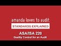 Isaasa 220 quality control on audits explained