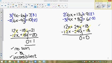 Systems of Linear Equations, Inconsistent and Dependent Systems