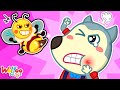 The bees go buzzing song  safety songs  funny kids songs  wolfoo nursery rhymes