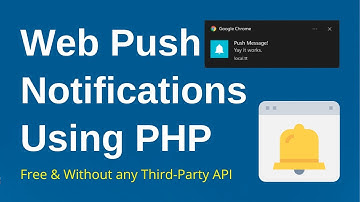 Web Push Notifications Using PHP | Push Notifications Implementation In PHP | In Hindi