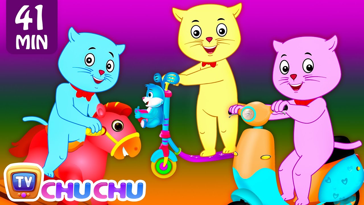 Three Little Kittens Went To The Park - Nursery Rhymes by Cutians™ | ChuChu TV Kids Songs