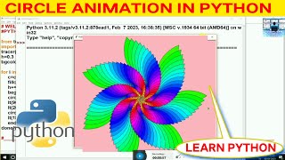 COOL ANIMATION IN PYTHON LANGUAGE | leaf animation in python language | Leaf Draw in python