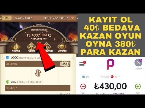 KAYIT OL BEDAVA 40₺ KAZAN OYUN OYNA 380₺ PARA KAZAN | internetten para kazanma - evden para kazanma