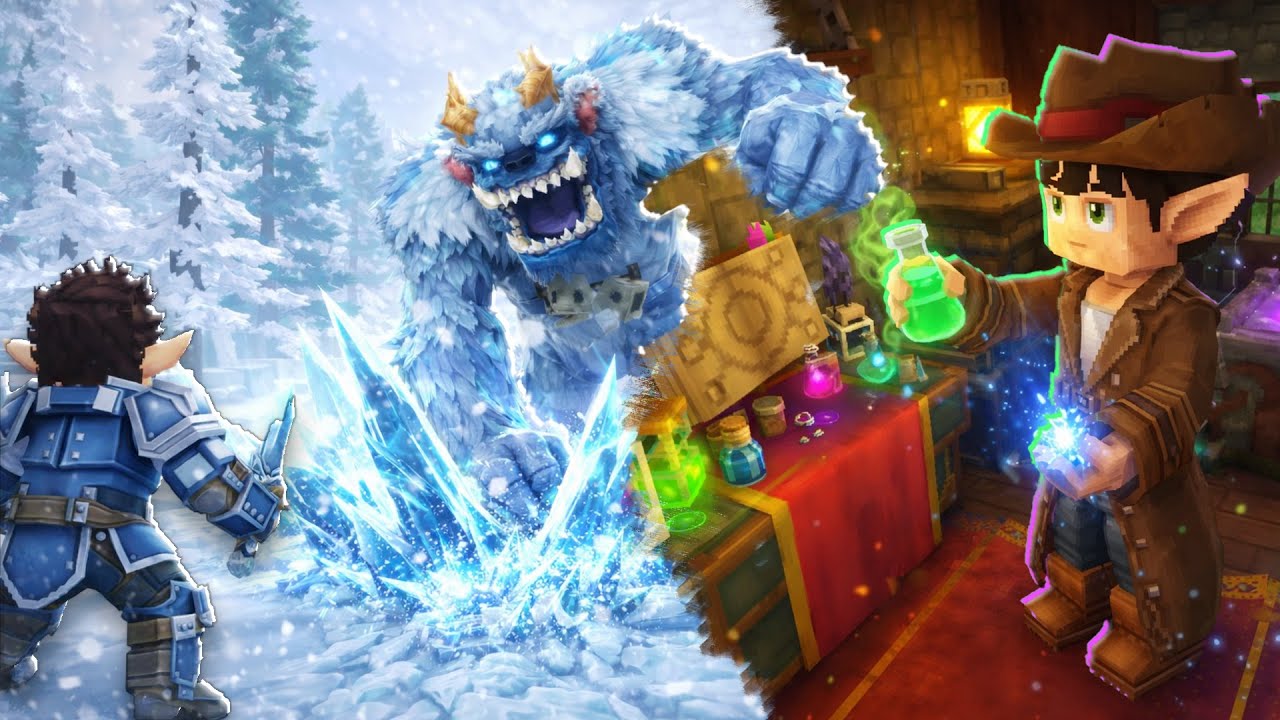 APRENDENDO MAGIA e ENCONTREI O YETI no HYTALE - MUNDO ETERNO 10