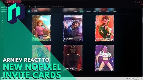 ArnieV React to New Nopixel Invite Cards | Nopixel