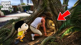 What’s Inside This Secret Tree Near Franklin’s House?! Shinchan in GTA 5