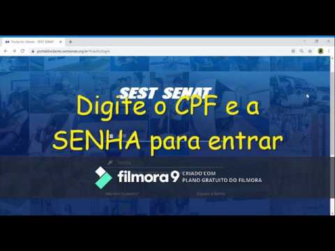 Tutorial Pré-Matrícula Portal do Cliente SEST SENAT Goiânia