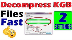 How to Decompress KGB File Faster than Fast  Latest  100% Working | Decompress KGB file faster - Durasi: 5.38. 