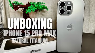 iPhone 15 Pro Max 512GB UNBOXING - Natural Titanium vs Blue Titanium