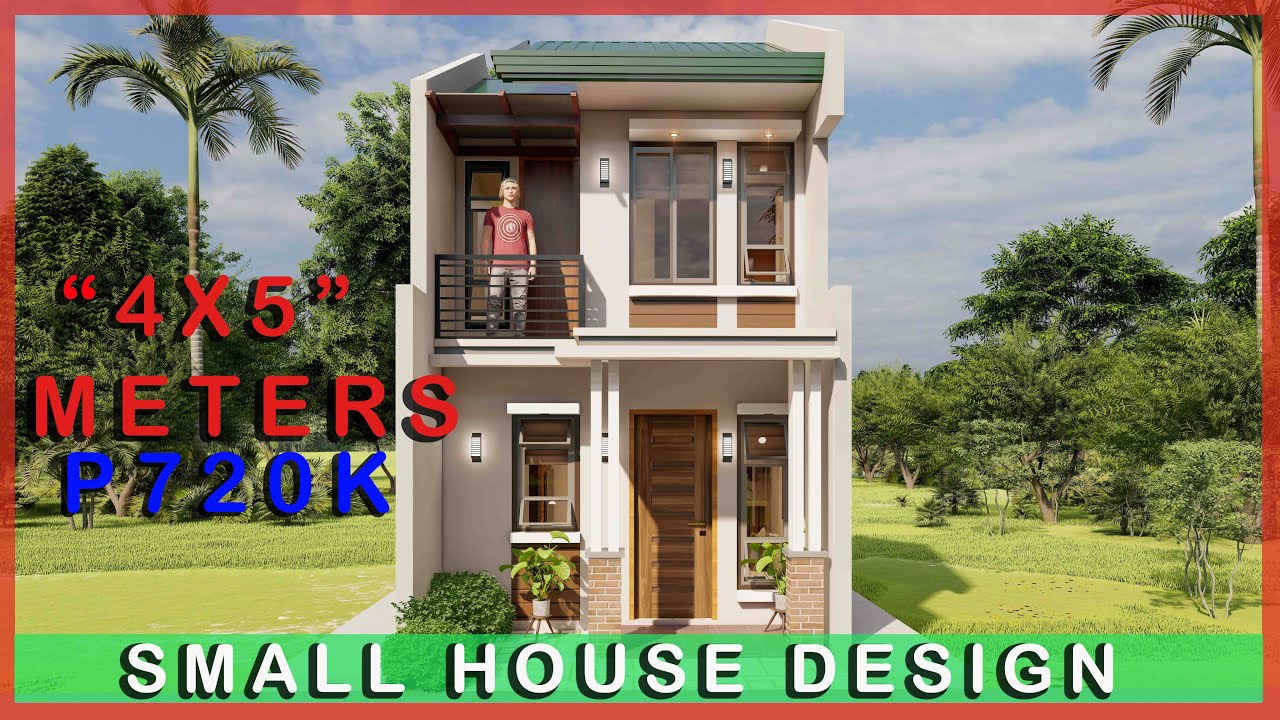 4x5 Meters (20sq.m) Two Storey Small House Design - YouTube