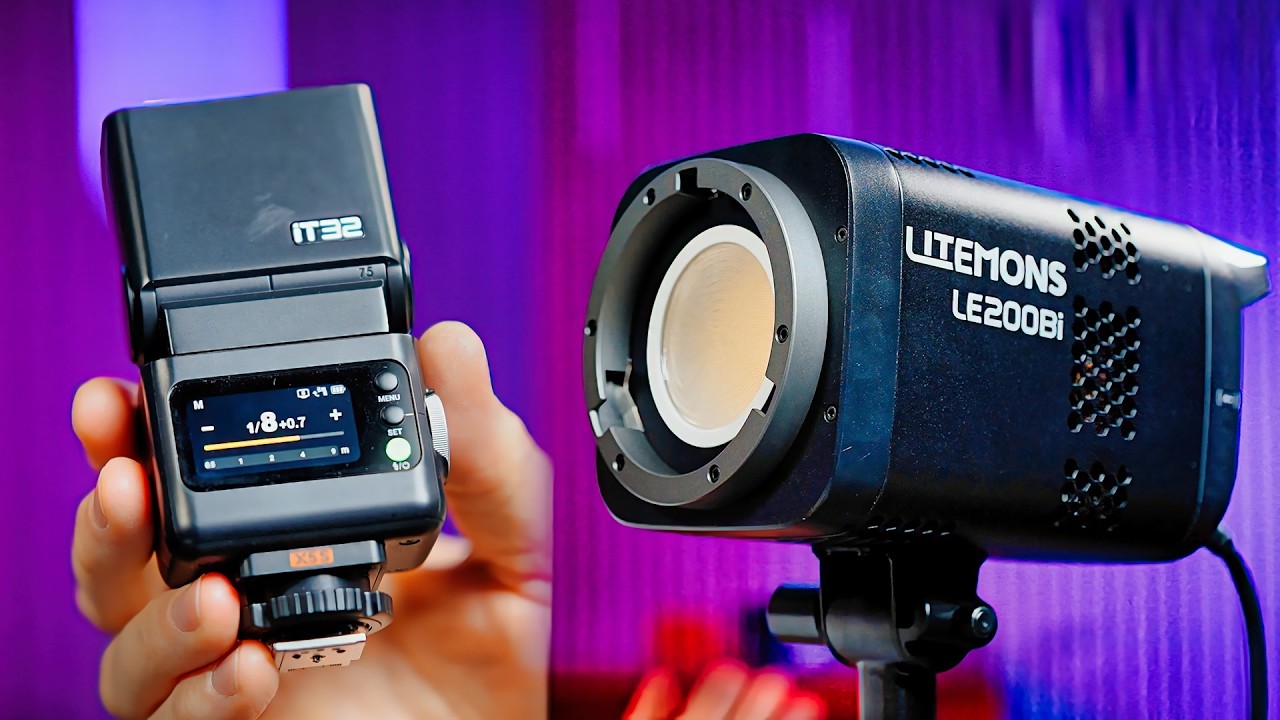 GODOX iT 32 X5S WIRELESS FLASH AND LITEMONS LE200BI 220w COB Light