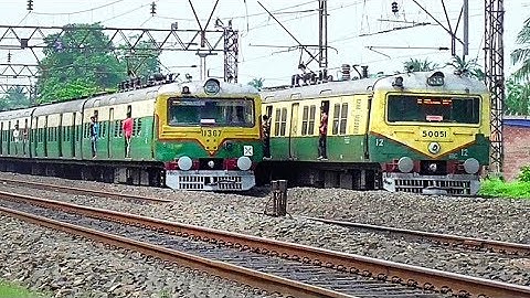 Speedy Crossing of EMU Trains back to back between Howrah-Barddhaman Main & chord Line Local Trains