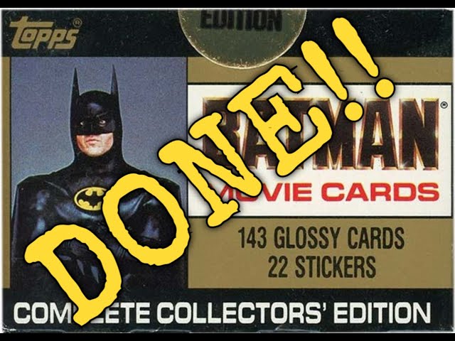 Topps Batman 89 bonus cards and variations!! - YouTube