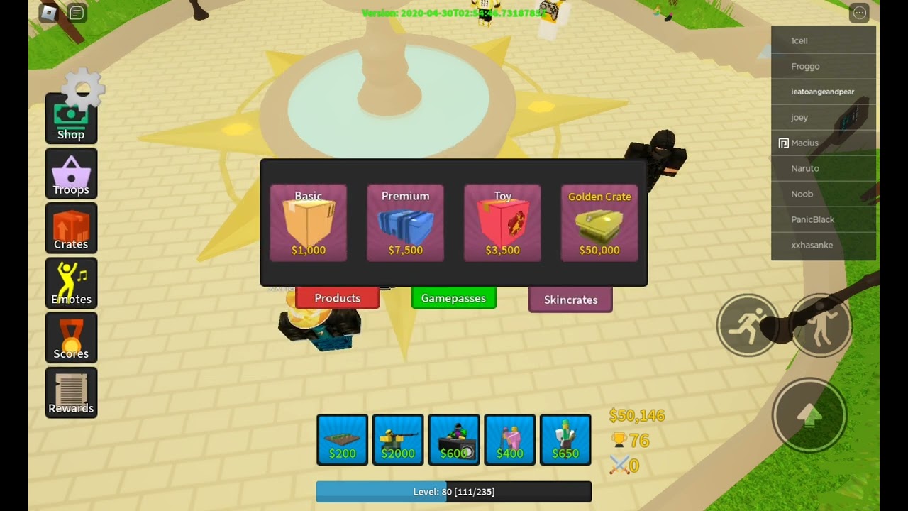 G CRATE OPENING TDSL 