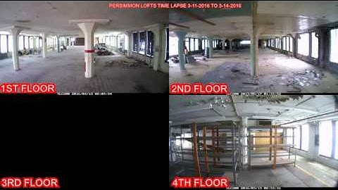 Persimmon Lofts - Time Lapse 3-11-2016 to 3-14-2016