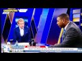 Chris Carter slips on live tv