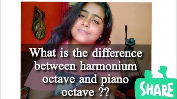 What is the difference between harmonium octave and piano octave ???