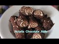 Nutella Chocolate Rolls by @SweetOrSpicy821 |How to make chocolate rolls #food