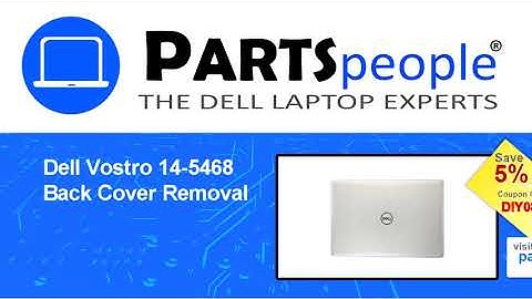 Dell Vostro 14-5468 (P75G001) Back Cover How-To Video Tutorial