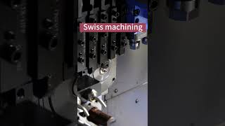 Swiss type lathe machine cnc machining