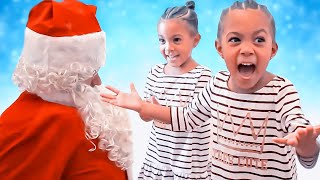 Adorable Moment Twins Realize The Real Santa!