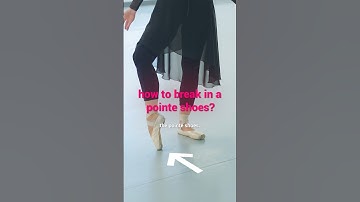 A simple trick on how to properly break your pointe shoes 🩰