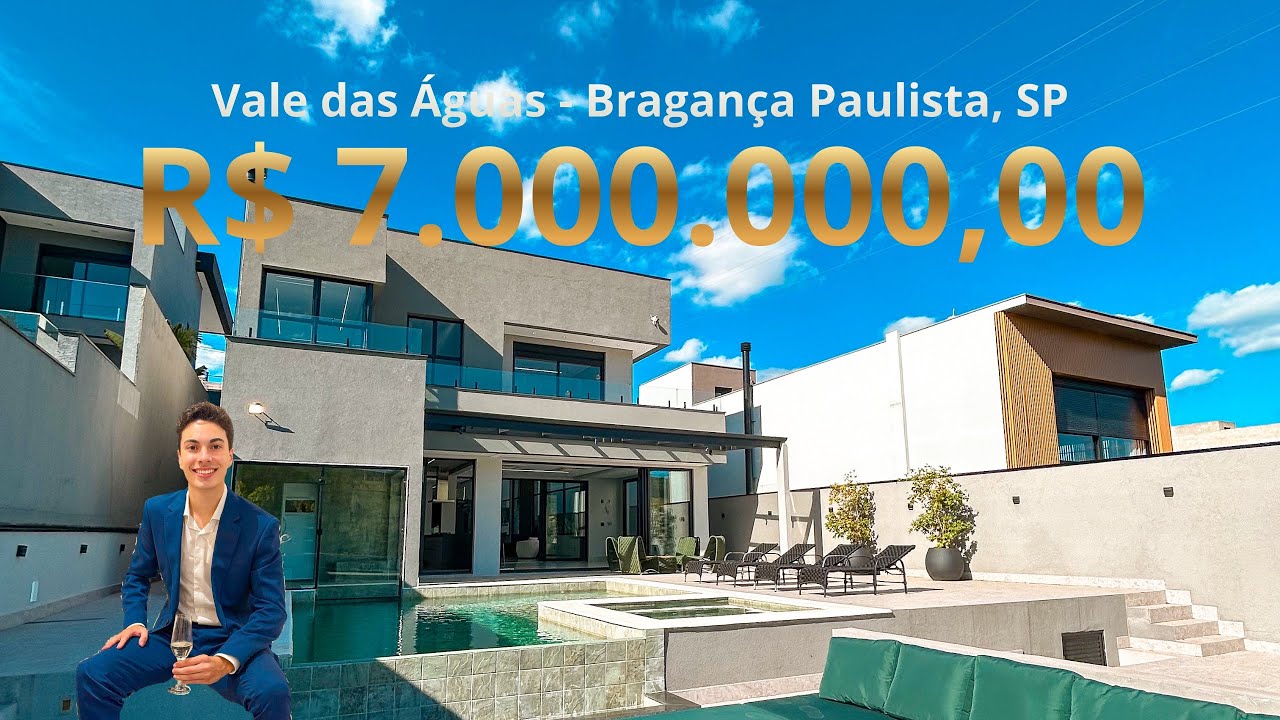 Casa de 7 MILHÕES com área de lazer INCRÍVEL 🤩 