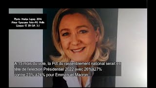 Présidentielle 2022- un sondage place Marine Le Pen en tête
