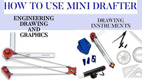 How to Use Mini Drafter & Drawing instructions || ENGINEERING DRAWING AND GRAPHICS