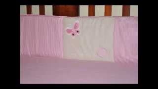 9pc Pink & Brown Crib Bedding Nursery Set; Baby Room Theme, Baby Nursery Themes