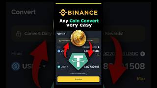 How to convert coin in binance very easy । Bitcoin to Usdt | Binance crypto coin convert #binance